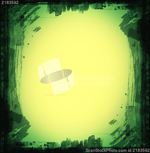 Image of Grunge retro style abstract textured frame for your projects