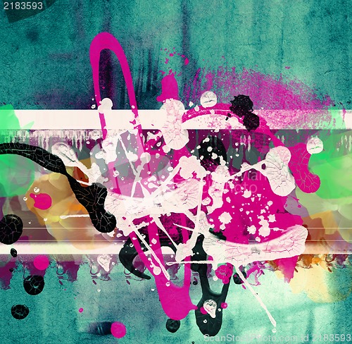 Image of Grunge  collage, watercolor style , great background or texture