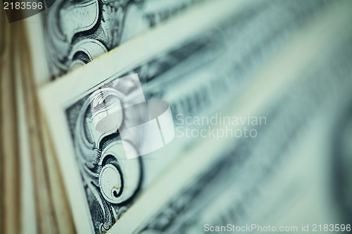 Image of US dollars background , artistic processed and toned photo