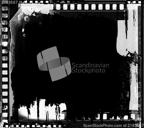 Image of Grunge film frame with space for your text or image