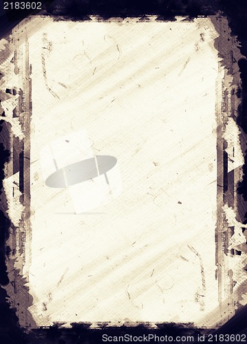 Image of Grunge retro style abstract textured frame for your projects