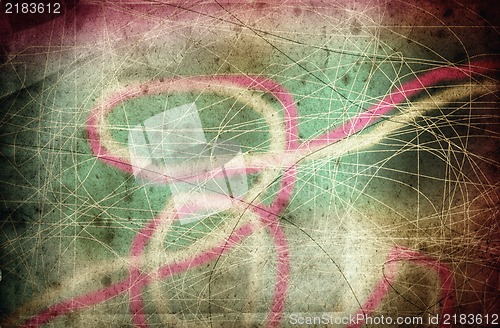 Image of Grunge art style  textured abstract digital background - collage