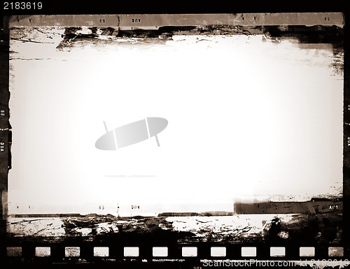 Image of Grunge film frame with space for your text or image