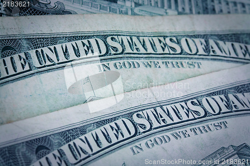 Image of US dollars background , artistic processed and toned photo