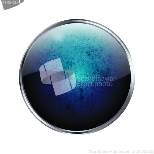 Image of Grunge glossy web button with space for text or image