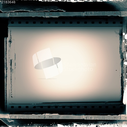 Image of Grunge film frame with space for your text or image