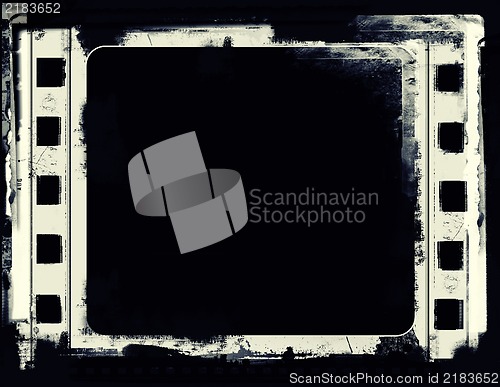 Image of Grunge film frame with space for your text or image