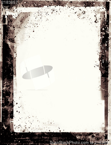 Image of Grunge retro style abstract textured frame for your projects