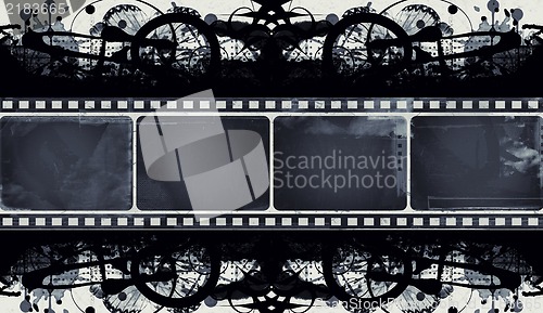 Image of Grunge film frame with space for your text or image