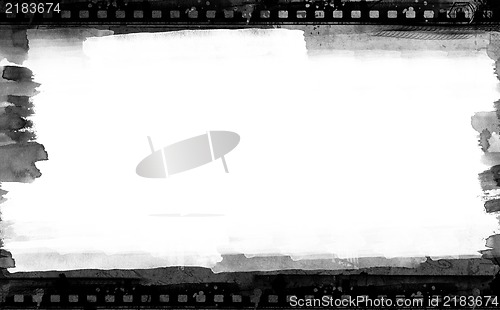 Image of Grunge retro style abstract textured frame for your projects