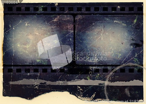Image of Grunge film frame with space for your text or image