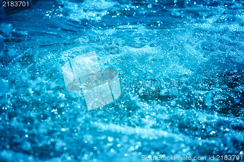 Image of Blue water texture , nice background for your projects