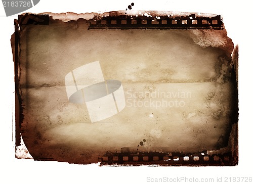 Image of Grunge film frame with space for your text or image