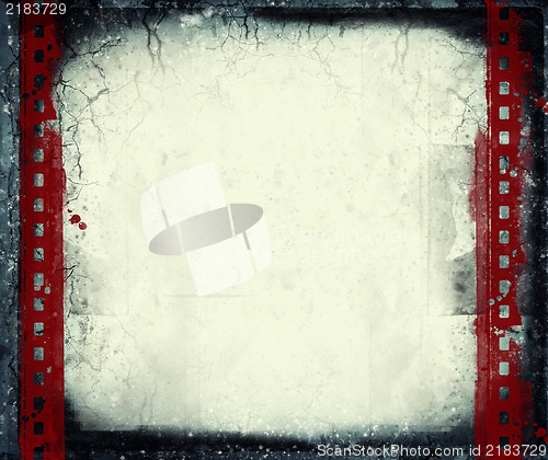 Image of Grunge film frame with space for your text or image