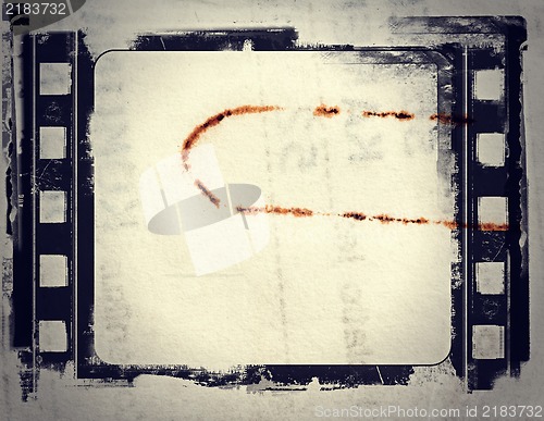 Image of Grunge film frame with space for your text or image