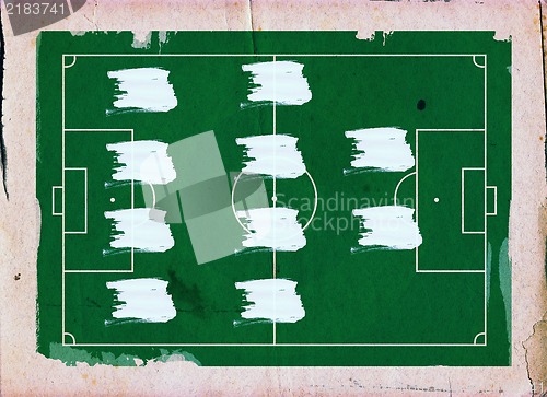 Image of Football (Soccer Field) formation , 4-4-2