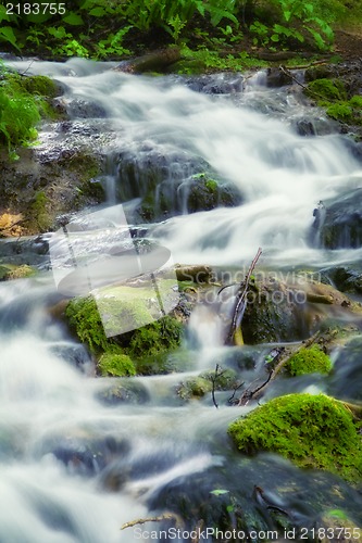 Image of Beautiful waterfalls at Plitvice Lakes National Park