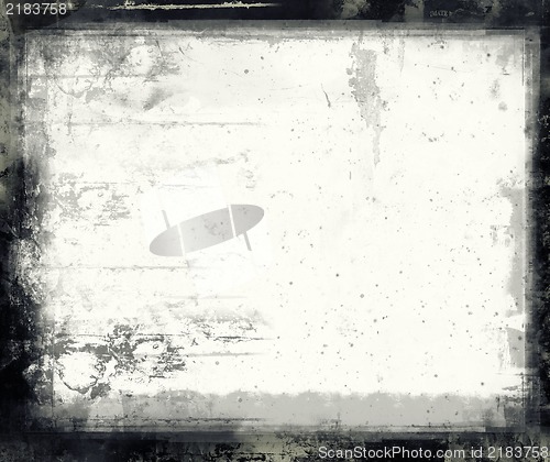 Image of Grunge retro style abstract textured frame for your projects