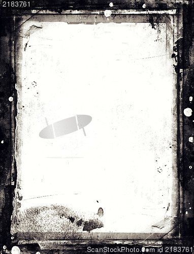 Image of Grunge retro style abstract textured frame for your projects