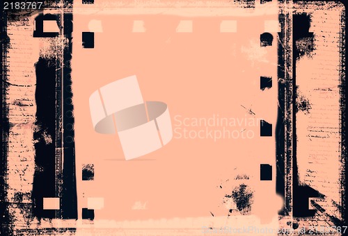 Image of Grunge film frame with space for your text or image