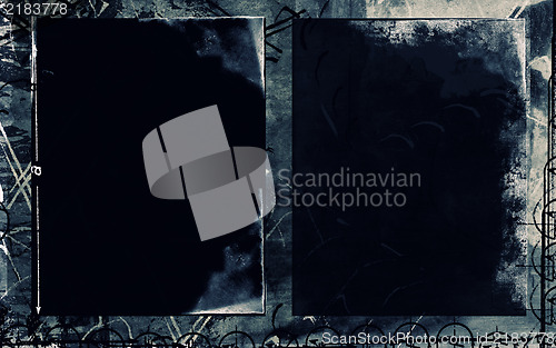 Image of Grunge retro style abstract textured frame for your projects