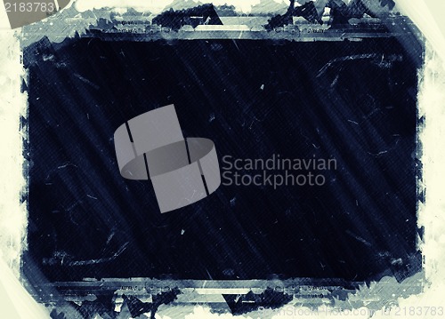 Image of Grunge retro style abstract textured frame for your projects