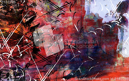 Image of Grunge collage, watercolor style , great background or texture