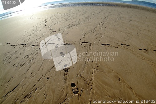 Image of traces in sand