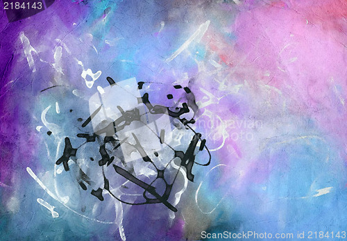 Image of Grunge collage, watercolor style , great background or texture