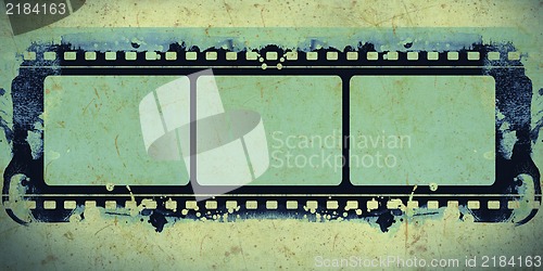 Image of Grunge film frame with space for text or image