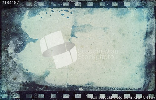 Image of Grunge film frame with space for text or image