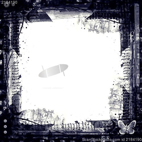 Image of Grunge retro style frame for your projects