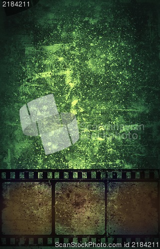 Image of Grunge film frame with space for text or image