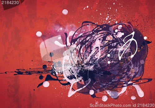 Image of Abstract watercolor style collage