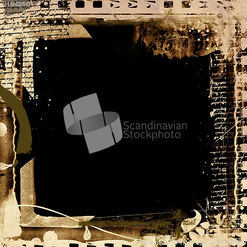 Image of Grunge retro style frame for your projects