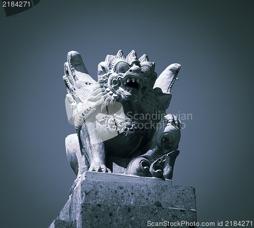 Image of Balinese temple - God statue