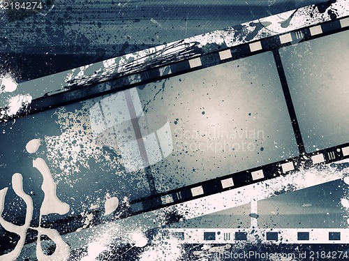 Image of Grunge film frame with space for text or image