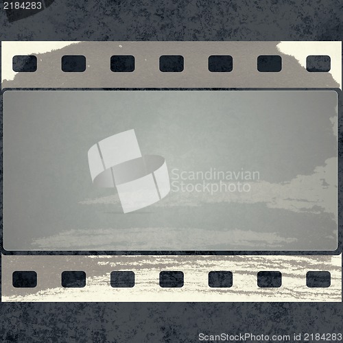 Image of Grunge film frame with space for text or image