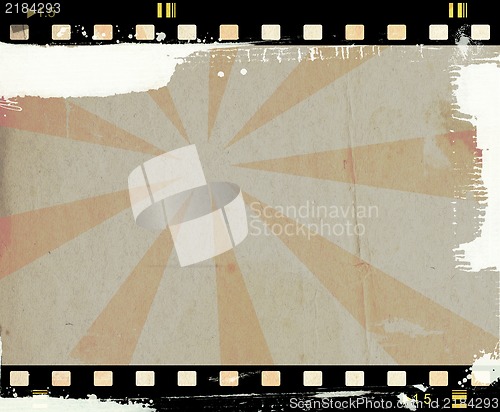 Image of Grunge film frame with space for text or image