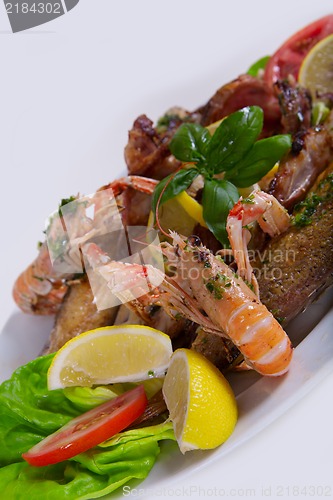 Image of Delicious fresh Adriatic seafood dish