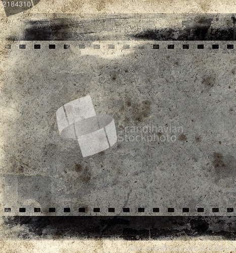 Image of Grunge film frame with space for text or image
