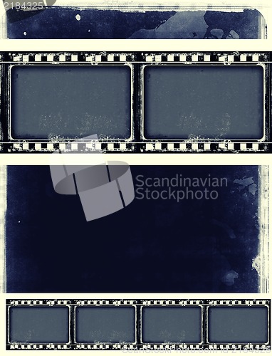 Image of Grunge film frame with space for text or image