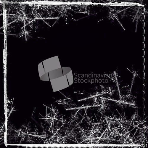 Image of Grunge retro style textured frame for your projects