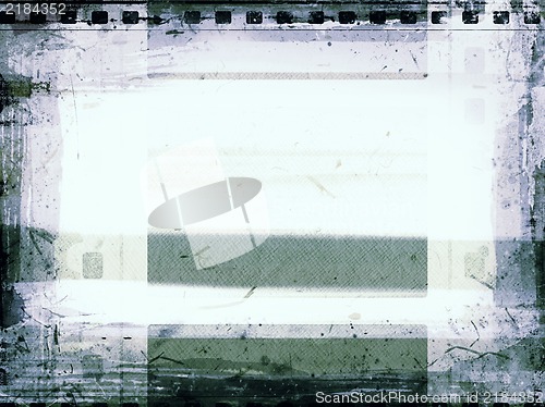 Image of Grunge film frame with space for text or image