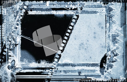 Image of Grunge film frame