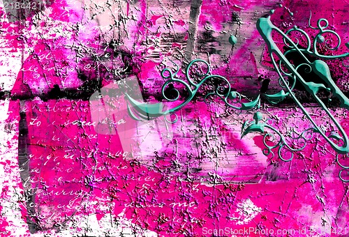 Image of Grunge collage, watercolor style , great background or texture