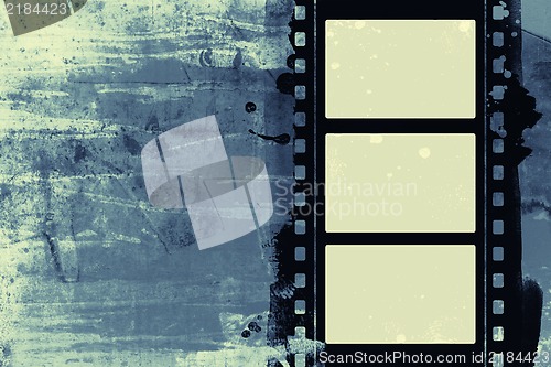 Image of Grunge film frame with space for text or image