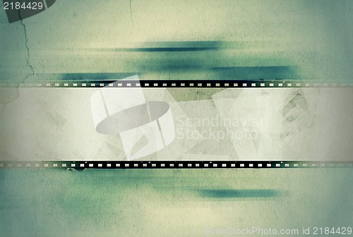 Image of Grunge film frame with space for text or image