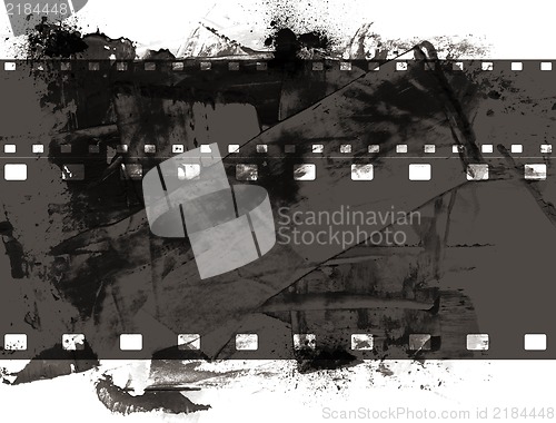 Image of Grunge film frame with space for text or image