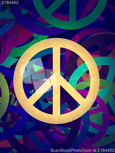 Image of Abstract textured collage - Peace Background